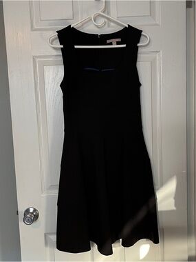 Banana Republic Black Sleeveless Fit-and-Flare Mini Dress